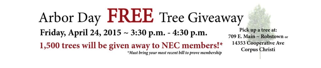 Arbor Day Free Tree Giveaway | Electricity Company in Texas | NEC Co-op Energy